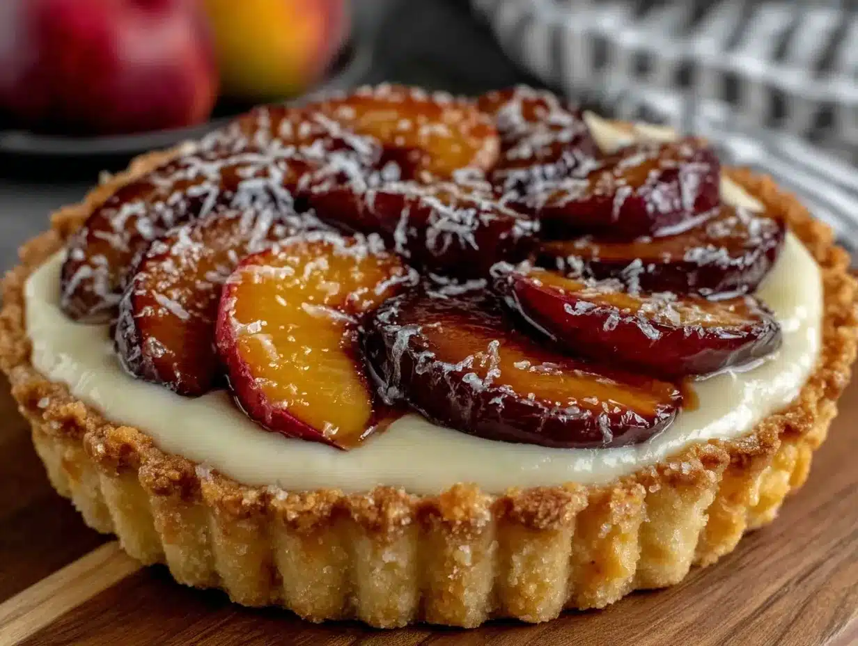 coastal grandmother stone fruit tart preparation steps