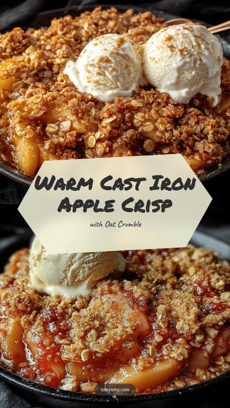 cozy cast iron apple crisp recipe
