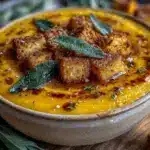 creamy roasted butternut squash soup - featured image