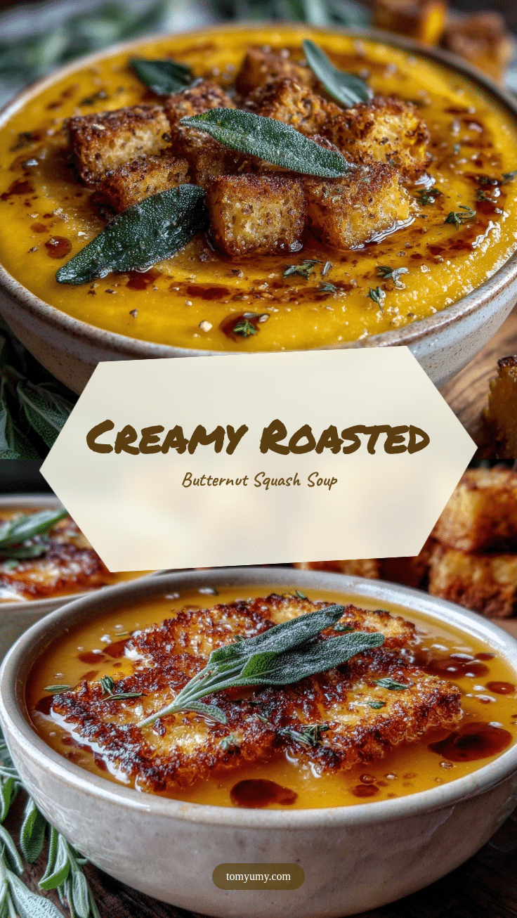 creamy roasted butternut squash soup recipe