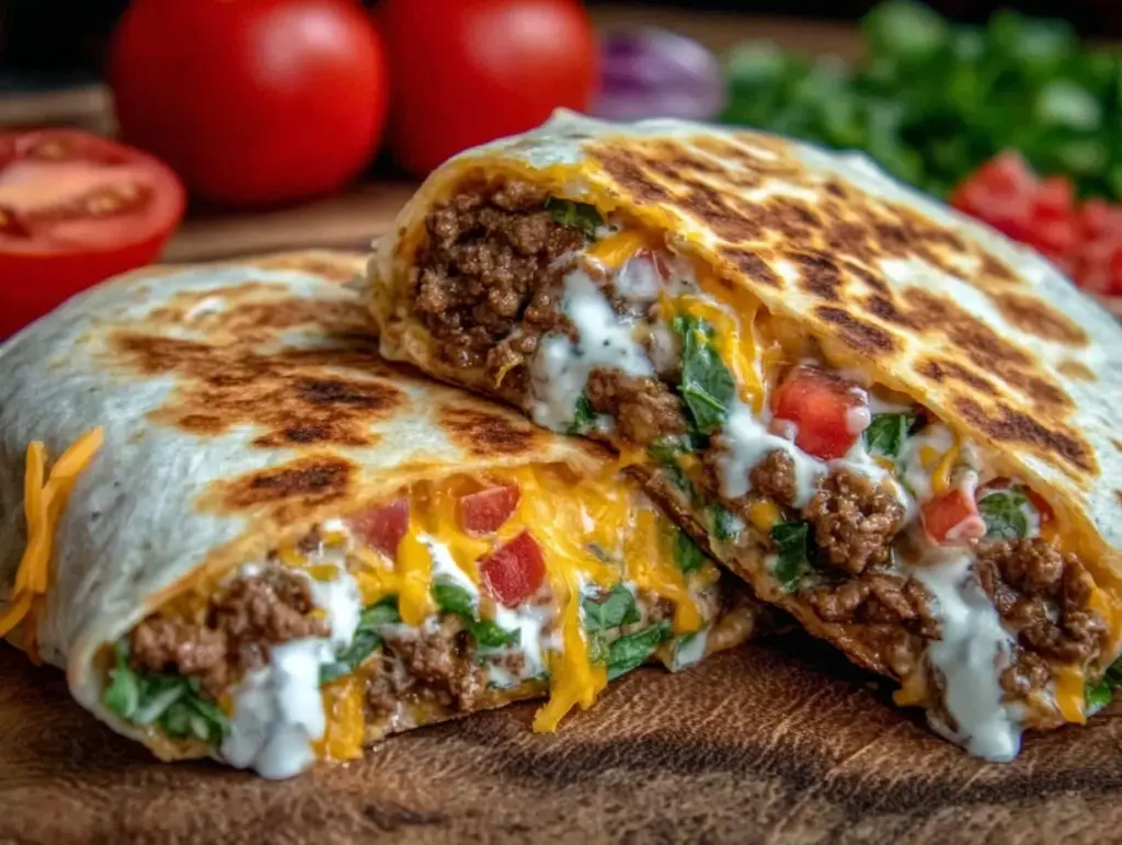 crispy better than takeout Crunchwrap Supreme with beef - featured image