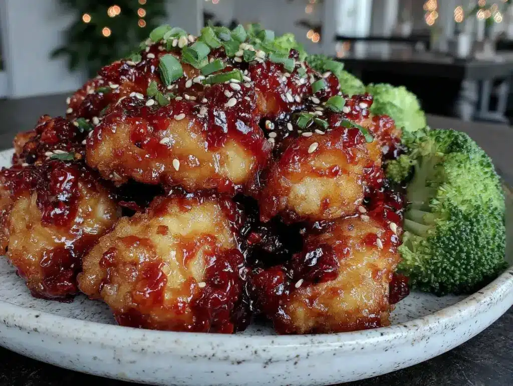 crispy general tso chicken recipe - featured image