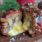 crispy lava cheese stuffed meatballs - featured image