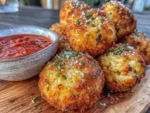 crispy leftover rice arancini balls - featured image