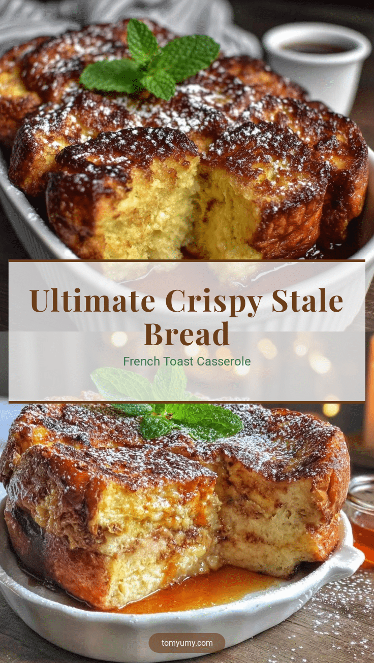 crispy stale bread french toast casserole recipe