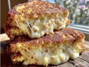 crispy ultimate cheese pull grilled cheese - featured image