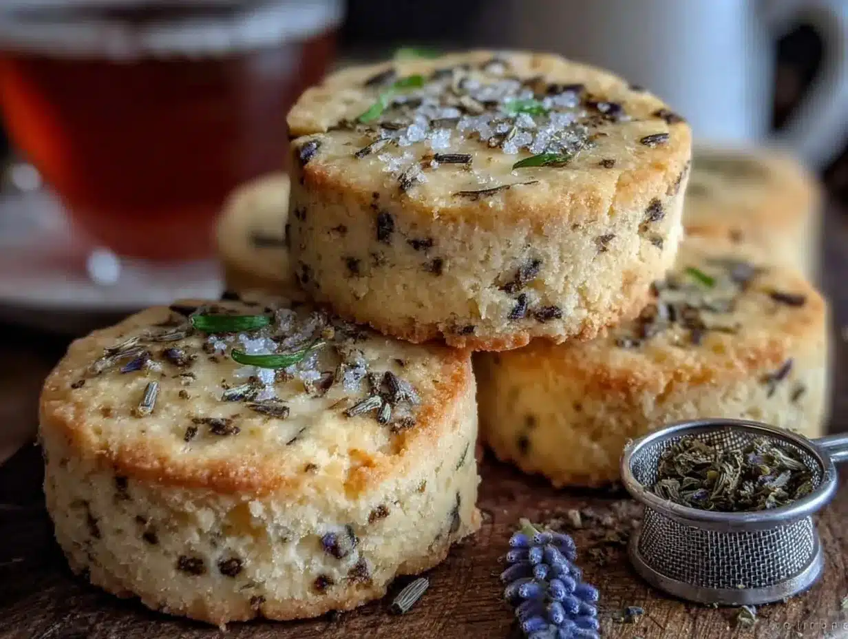 Earl Grey Lavender Shortbread Cookies preparation steps
