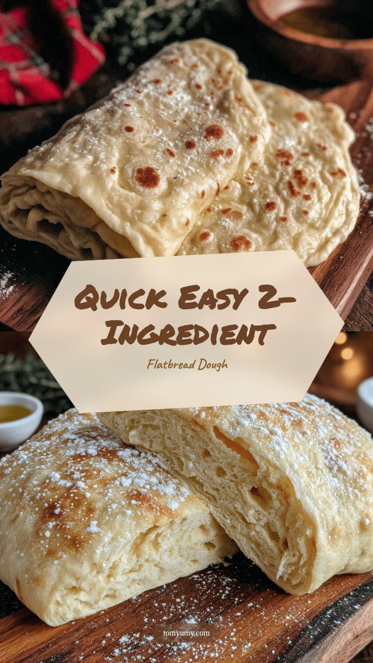 easy 2-ingredient flatbread dough recipe