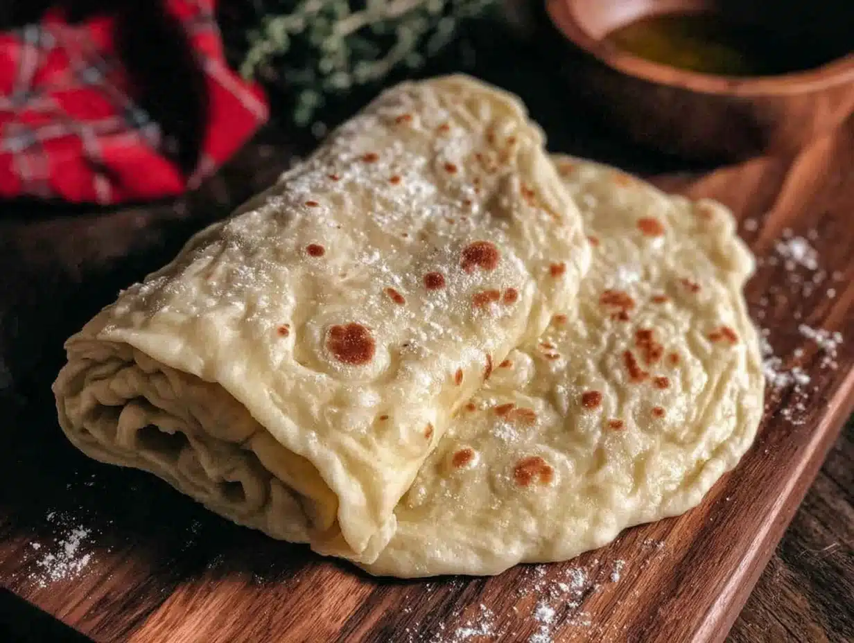 easy 2-ingredient flatbread dough - featured image