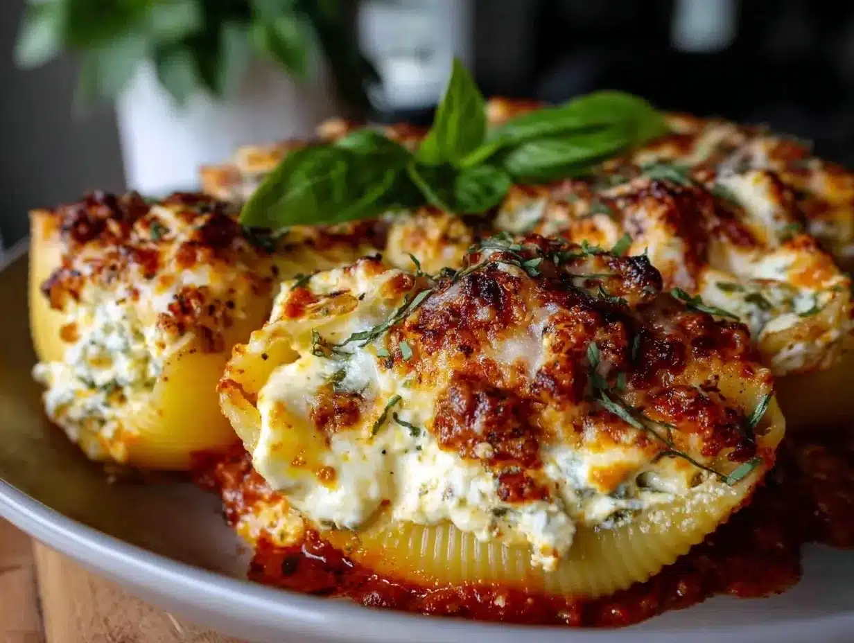 easy cheesy freezer-to-oven stuffed shells preparation steps