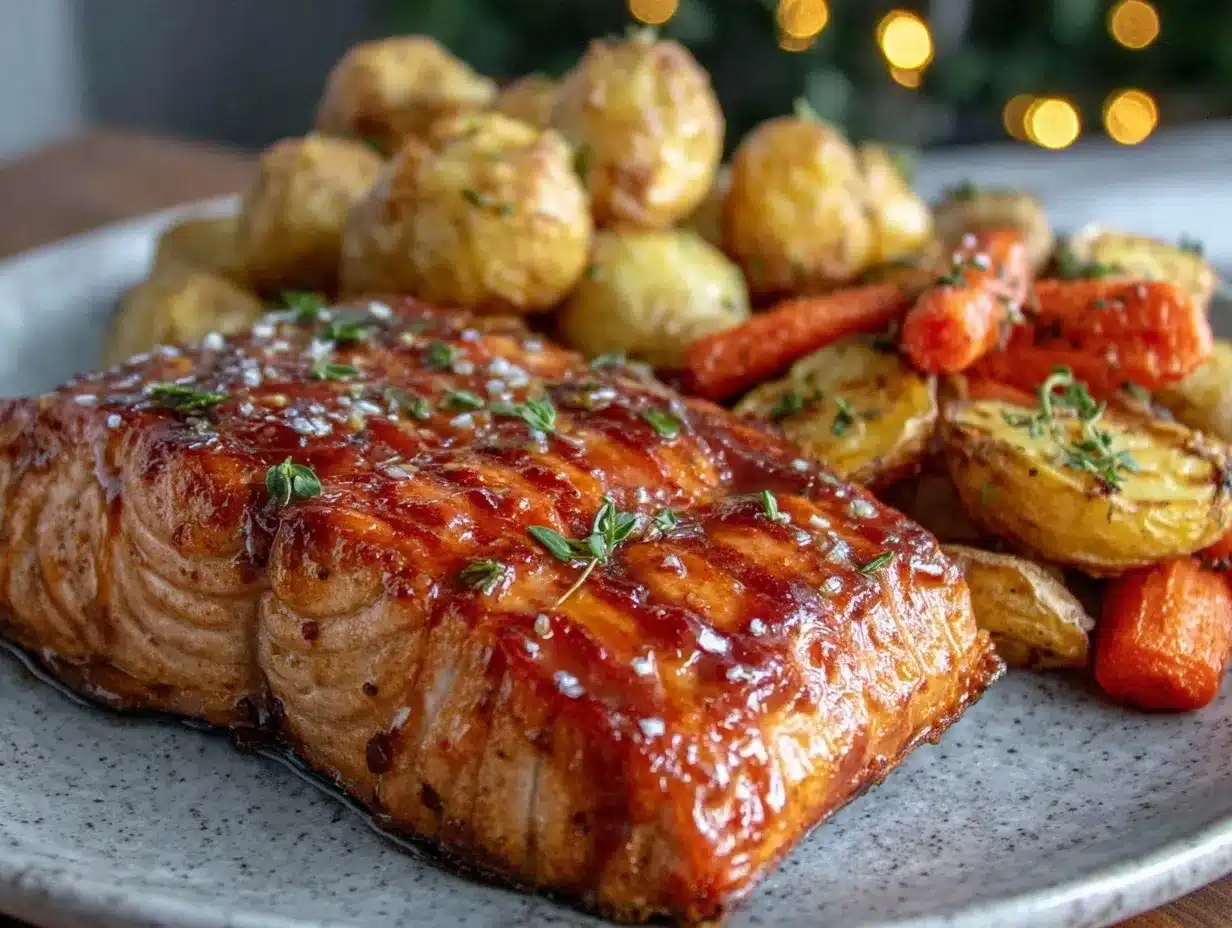 easy low FODMAP maple salmon preparation steps