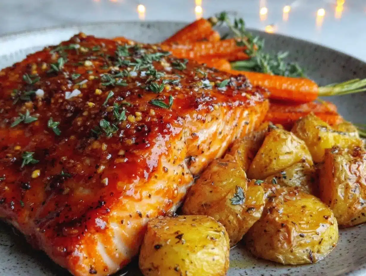 easy low FODMAP maple salmon - featured image