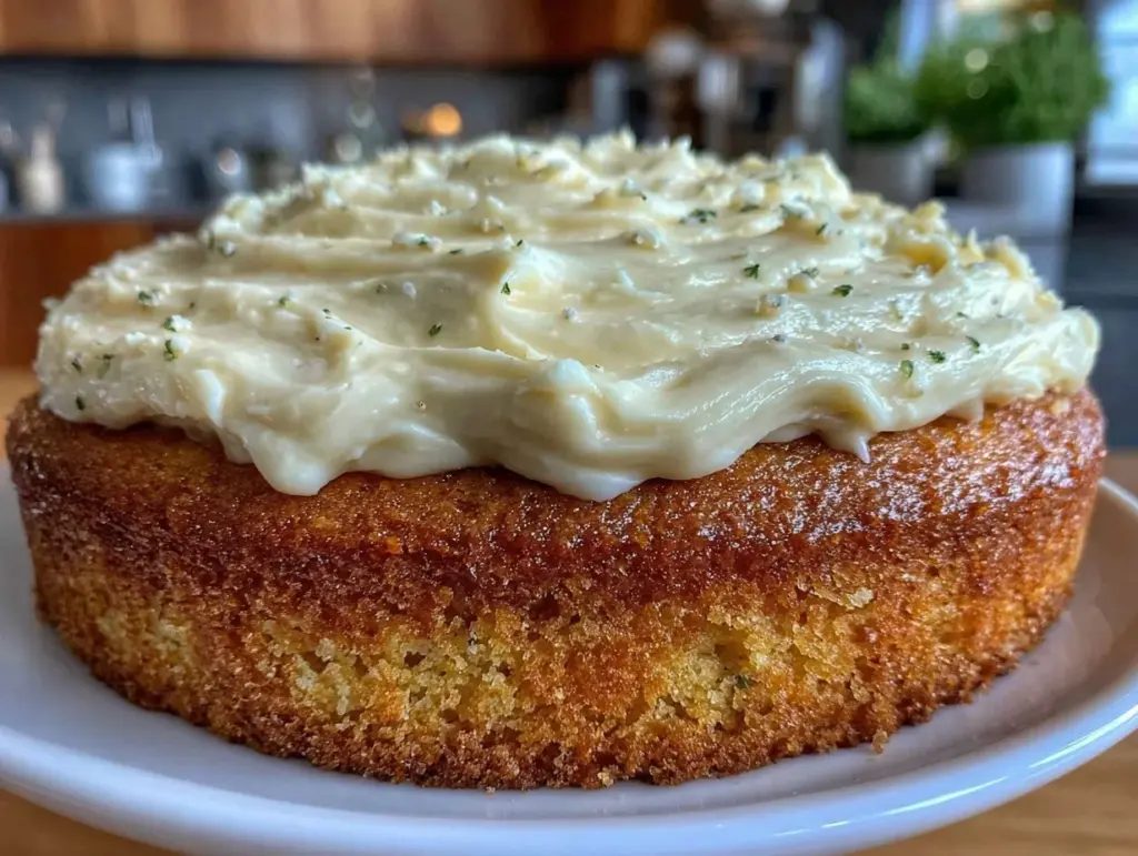 easy moist first layer cake - featured image