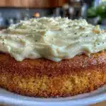 easy moist first layer cake - featured image