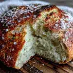 easy no-knead overnight sourdough bread - featured image