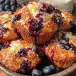 easy one-bowl blueberry muffins - featured image