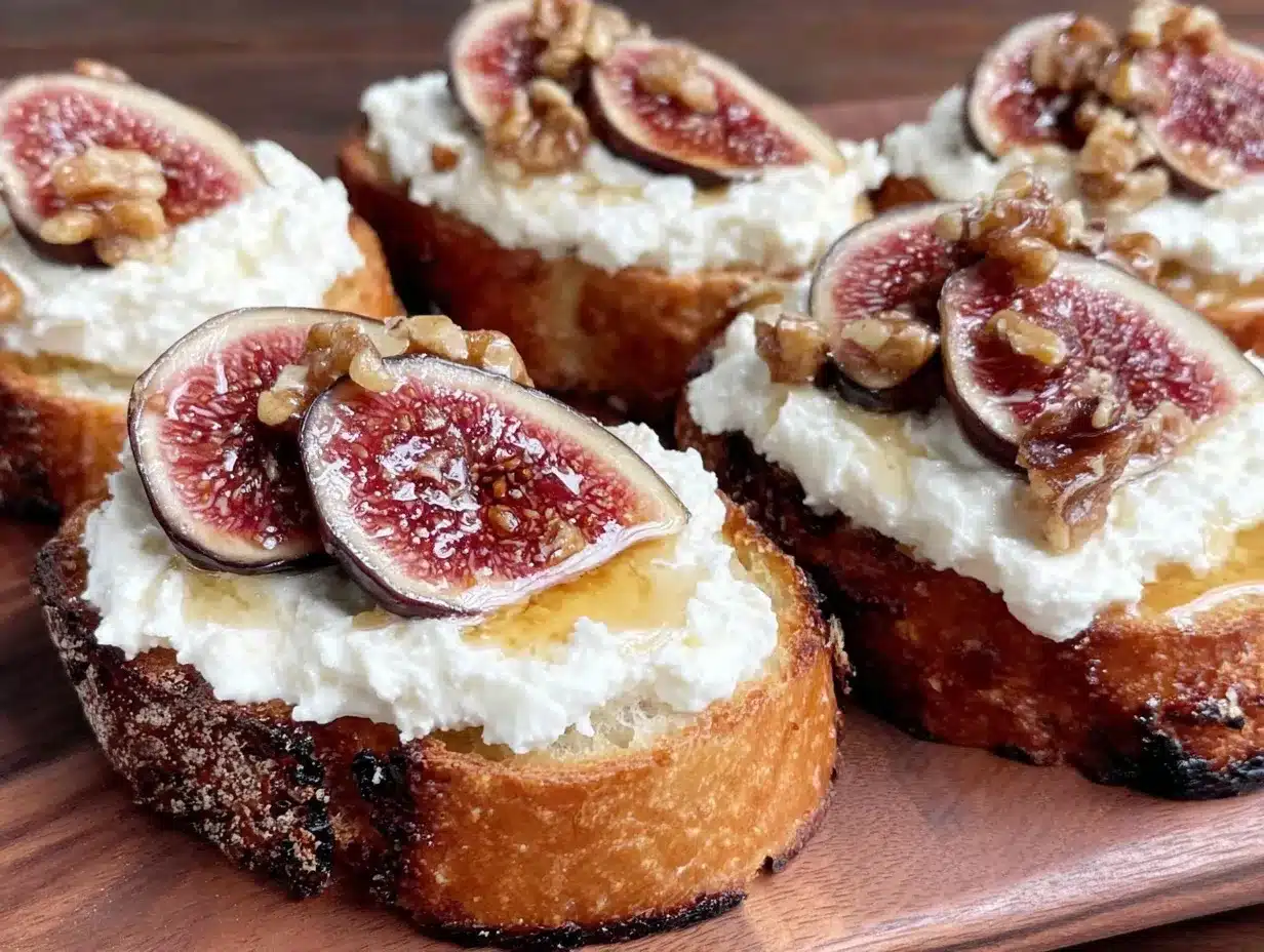 fig and honey ricotta toast preparation steps