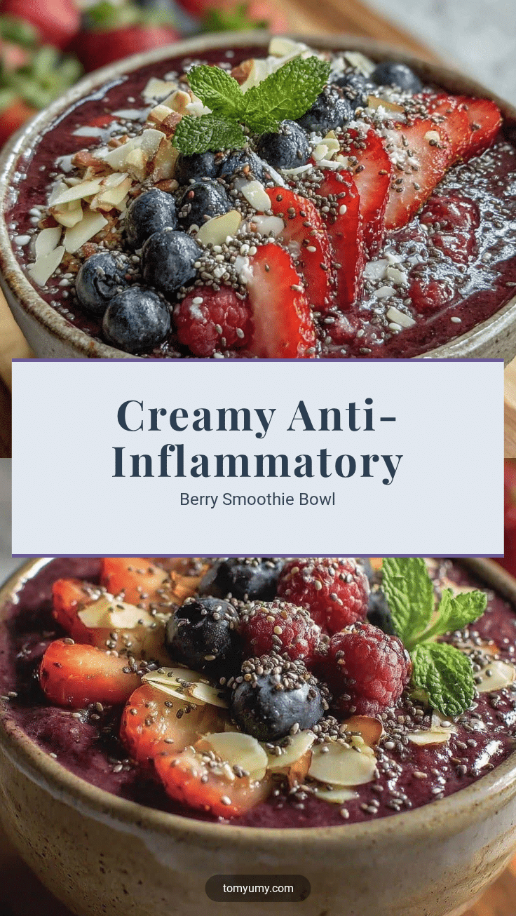 fresh anti-inflammatory berry smoothie bowl recipe
