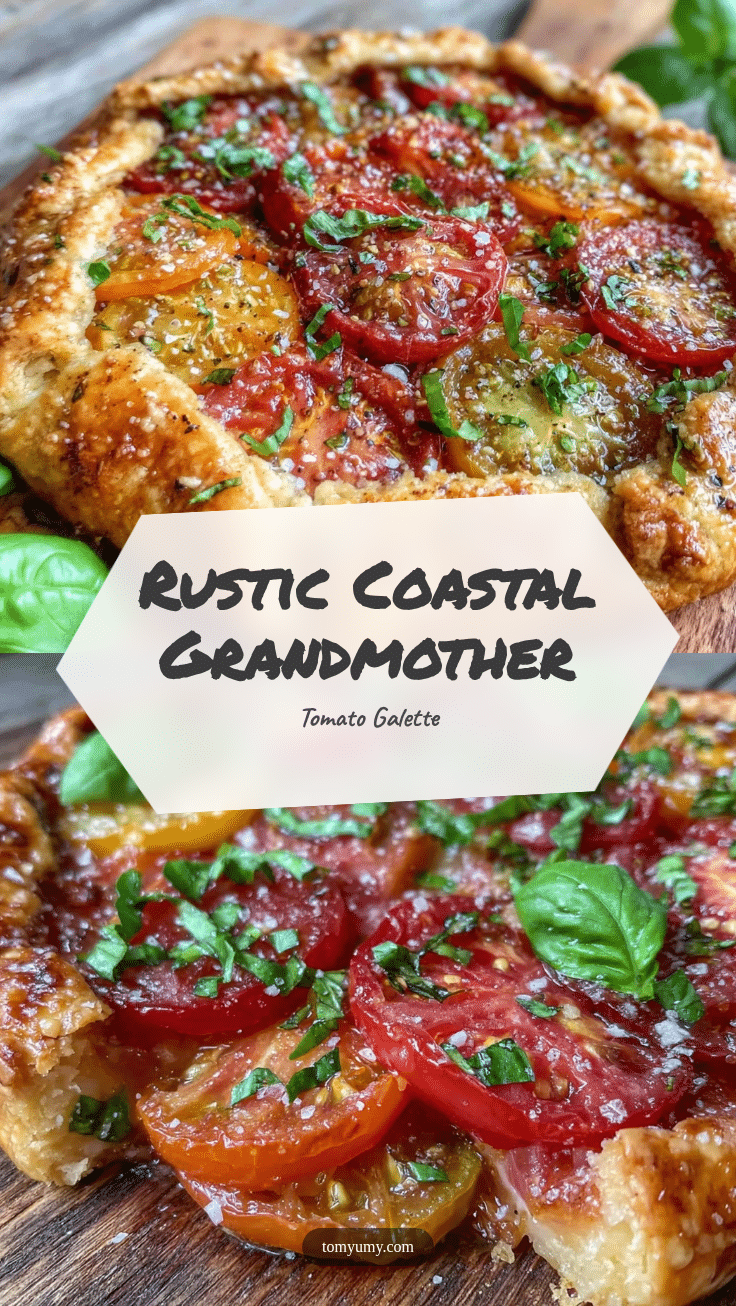 Fresh Coastal Grandmother Garden Tomato Galette with Basil recipe