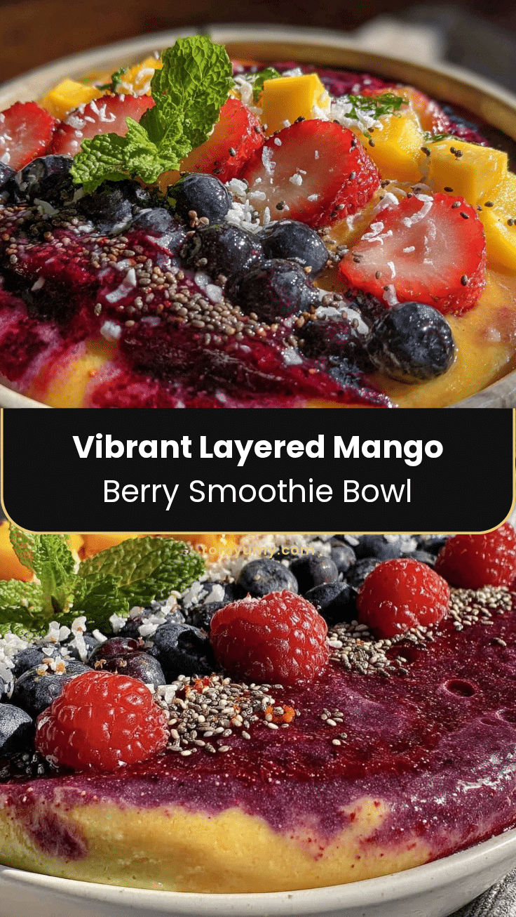 fresh sunset smoothie gradient bowl recipe
