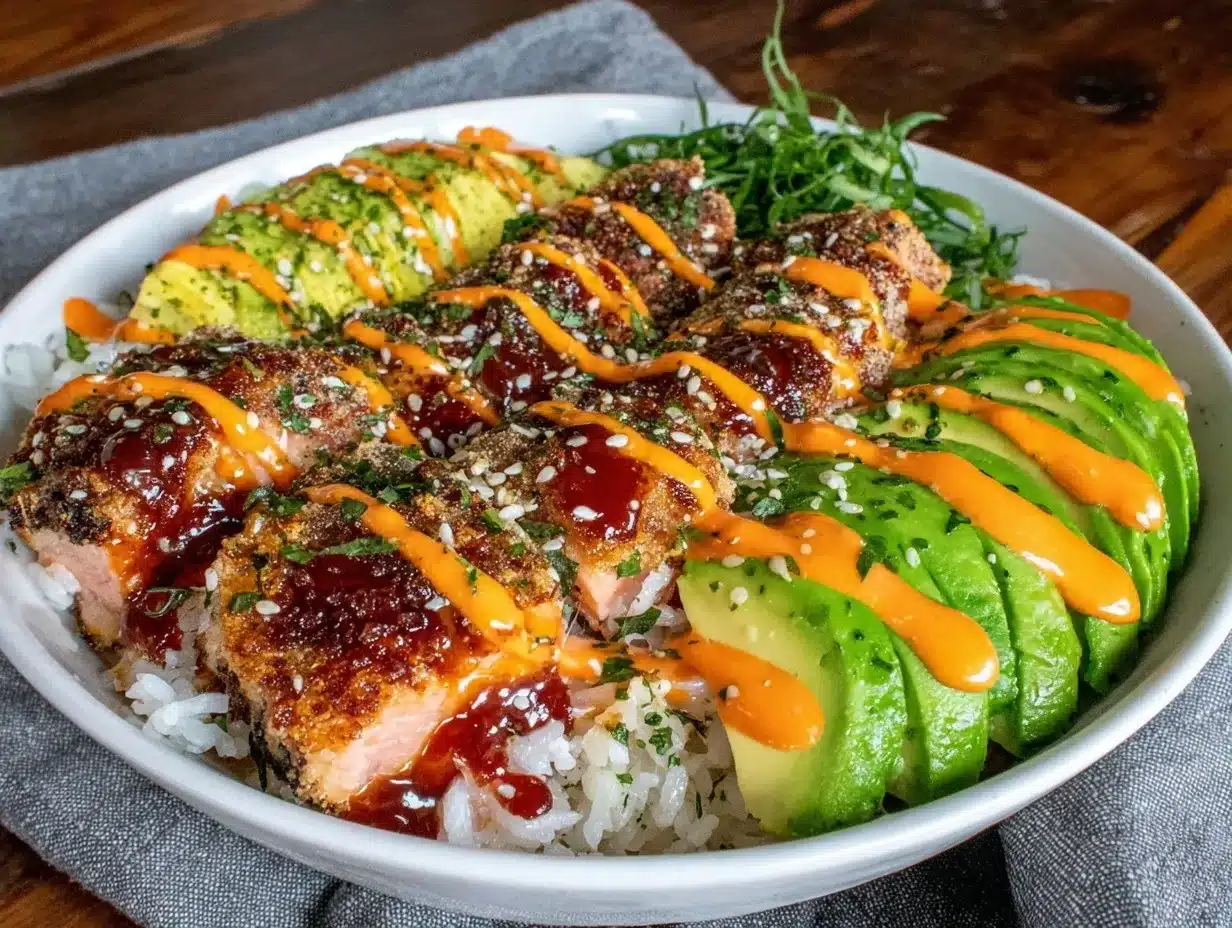 Fresh That Girl Salmon Rice Bowl preparation steps