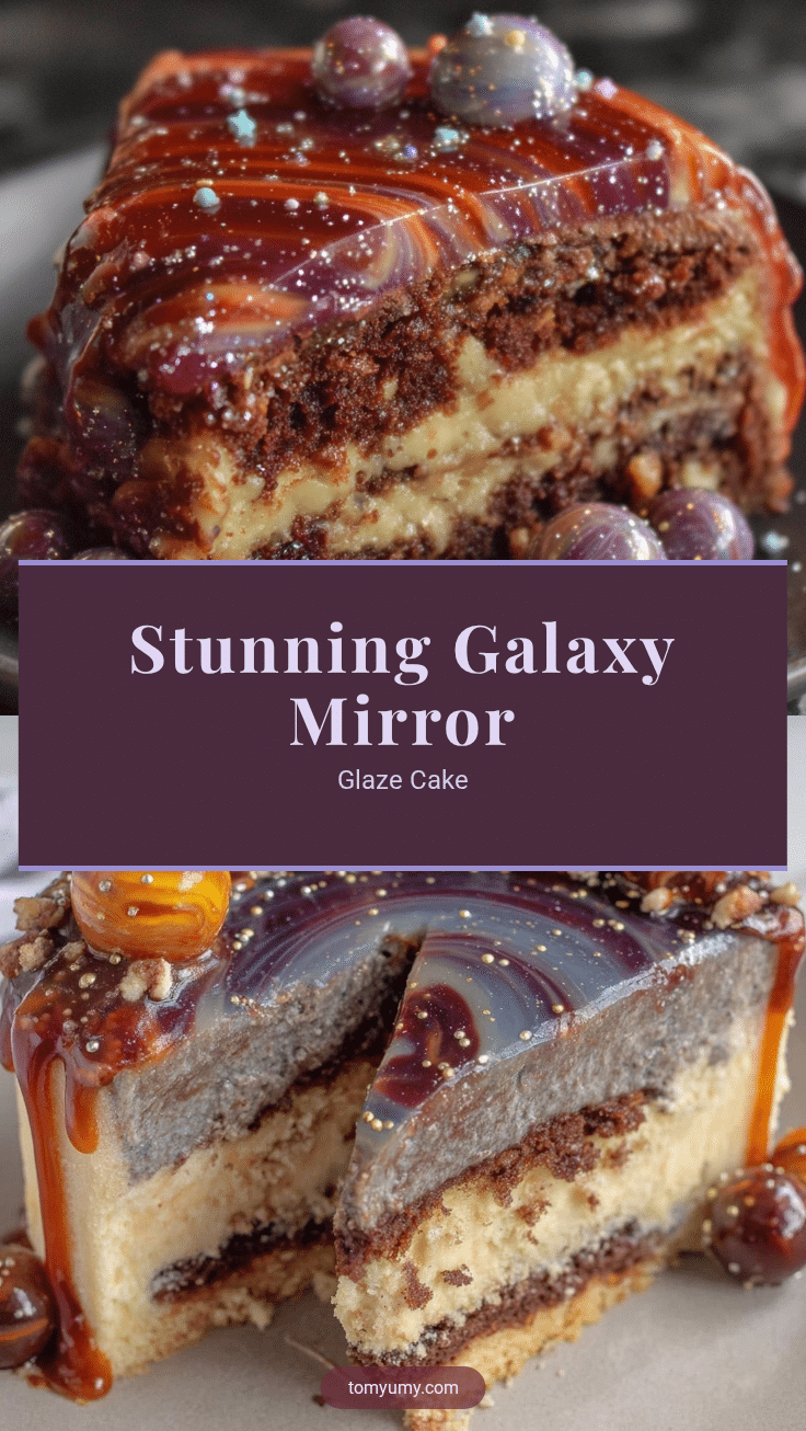 galaxy mirror glaze cake recipe