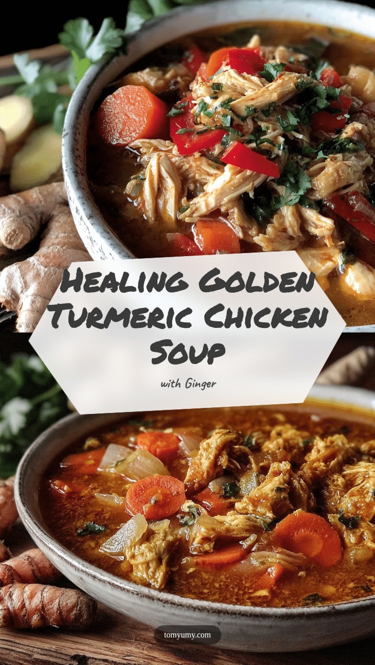 golden turmeric chicken soup recipe
