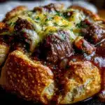 Guinness beef stew cheddar bread bowl - featured image