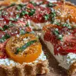 heirloom tomato tart - featured image