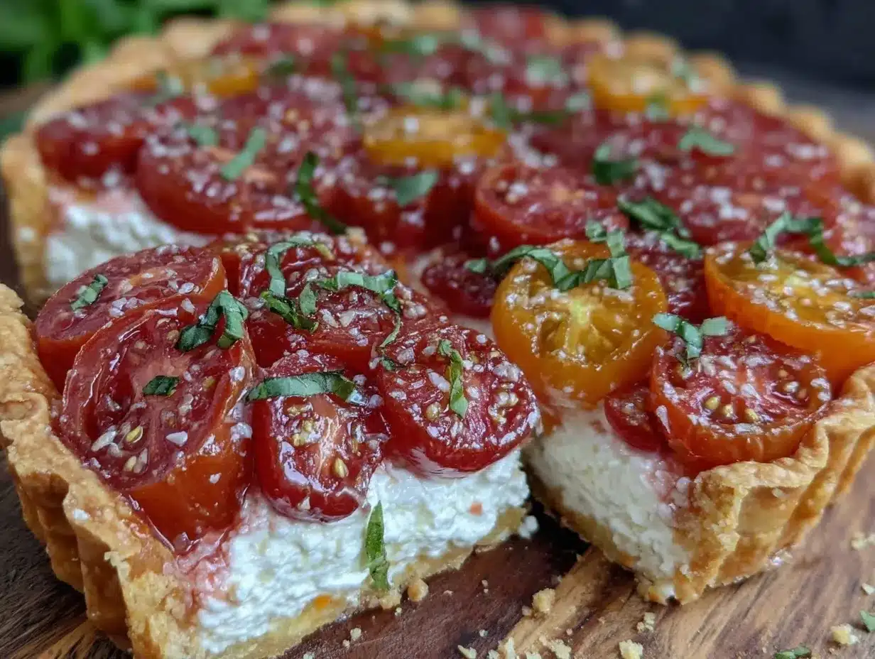heirloom tomato tart preparation steps