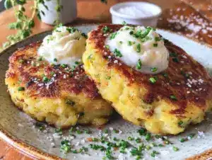 leftover mashed potato cakes - featured image