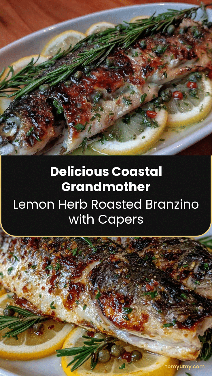 lemon herb roasted branzino recipe