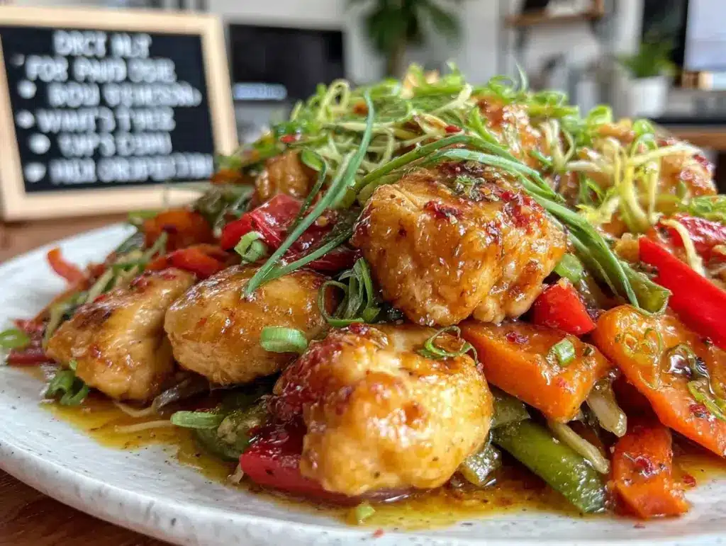 low fodmap chicken stir fry - featured image