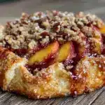 peach galette recipe - featured image