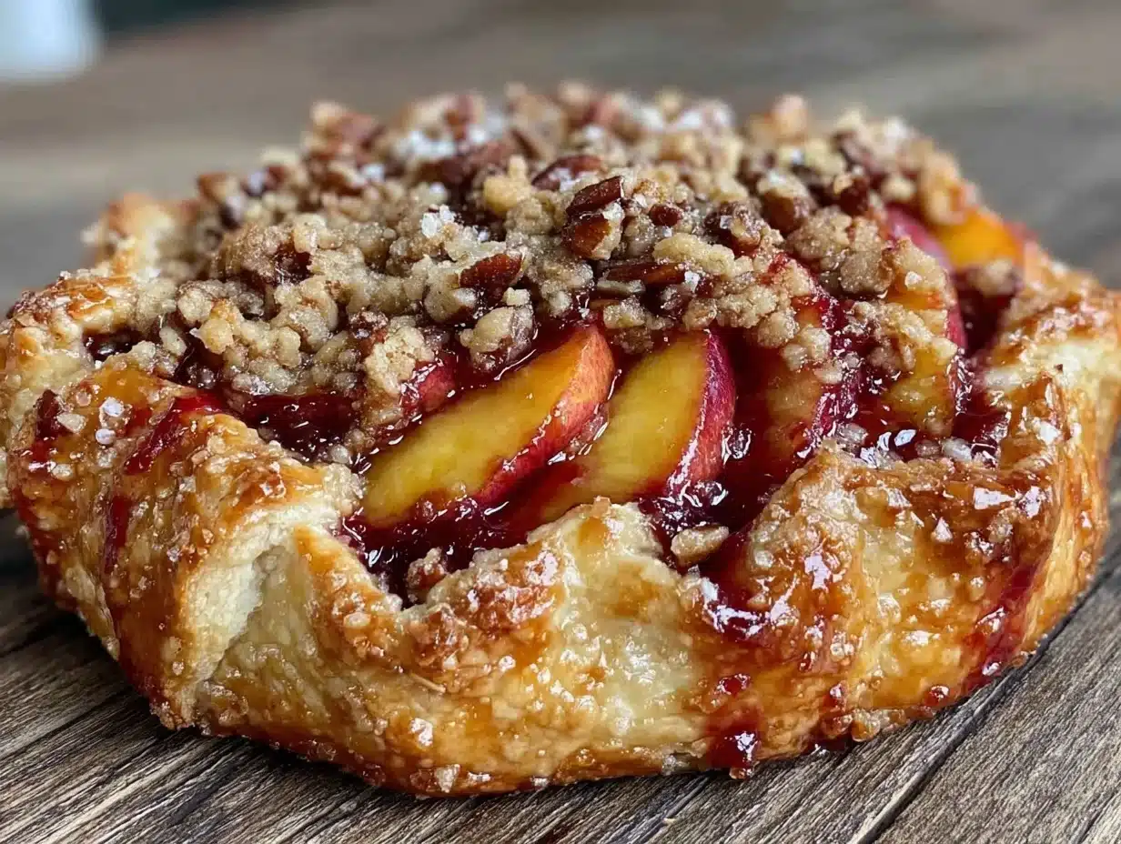 peach galette recipe - featured image