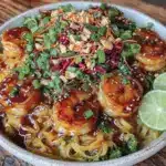 quick better than takeout pad thai with shrimp - featured image