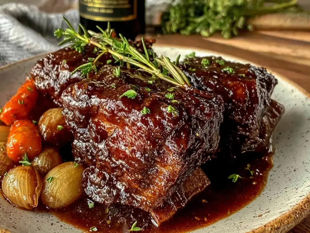 red wine braised short ribs - featured image