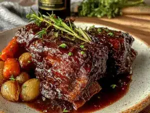 red wine braised short ribs - featured image