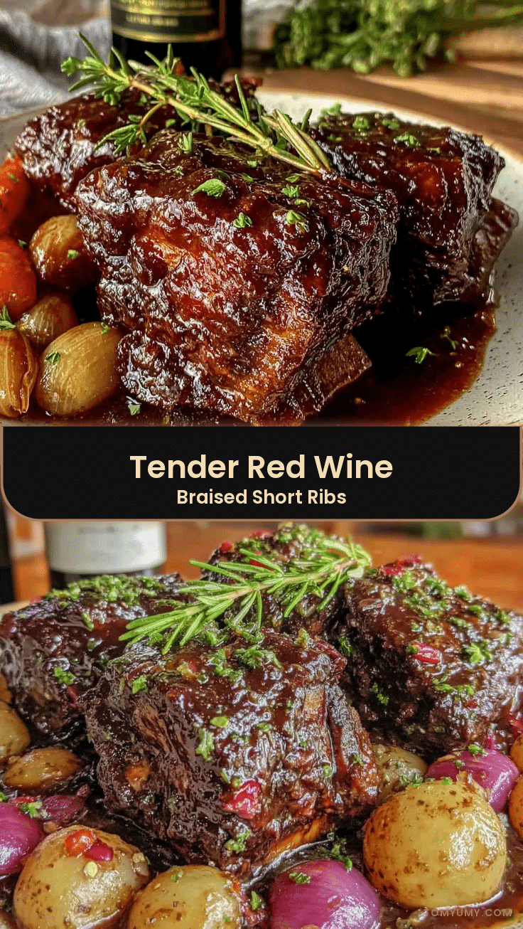 red wine braised short ribs recipe
