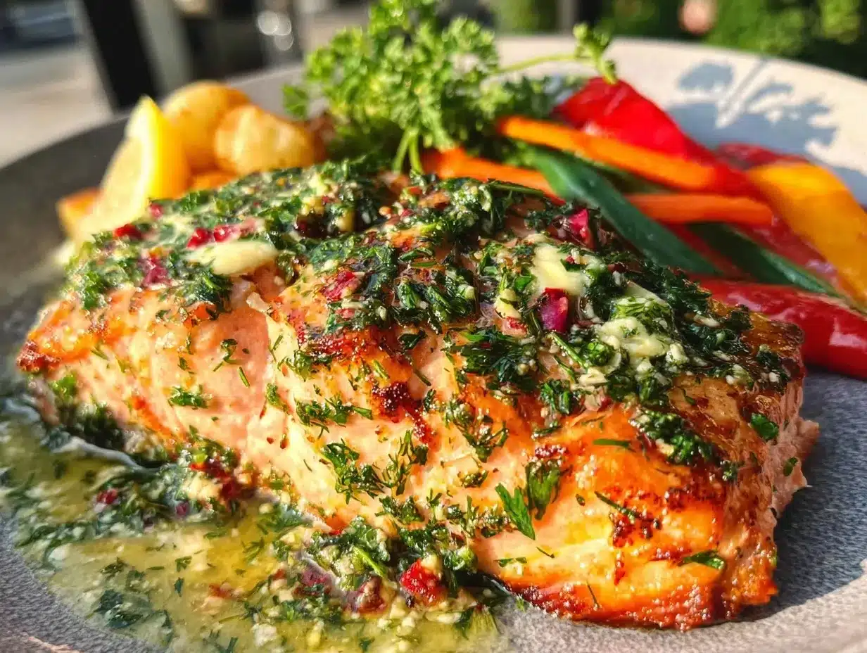 rosé poached salmon preparation steps