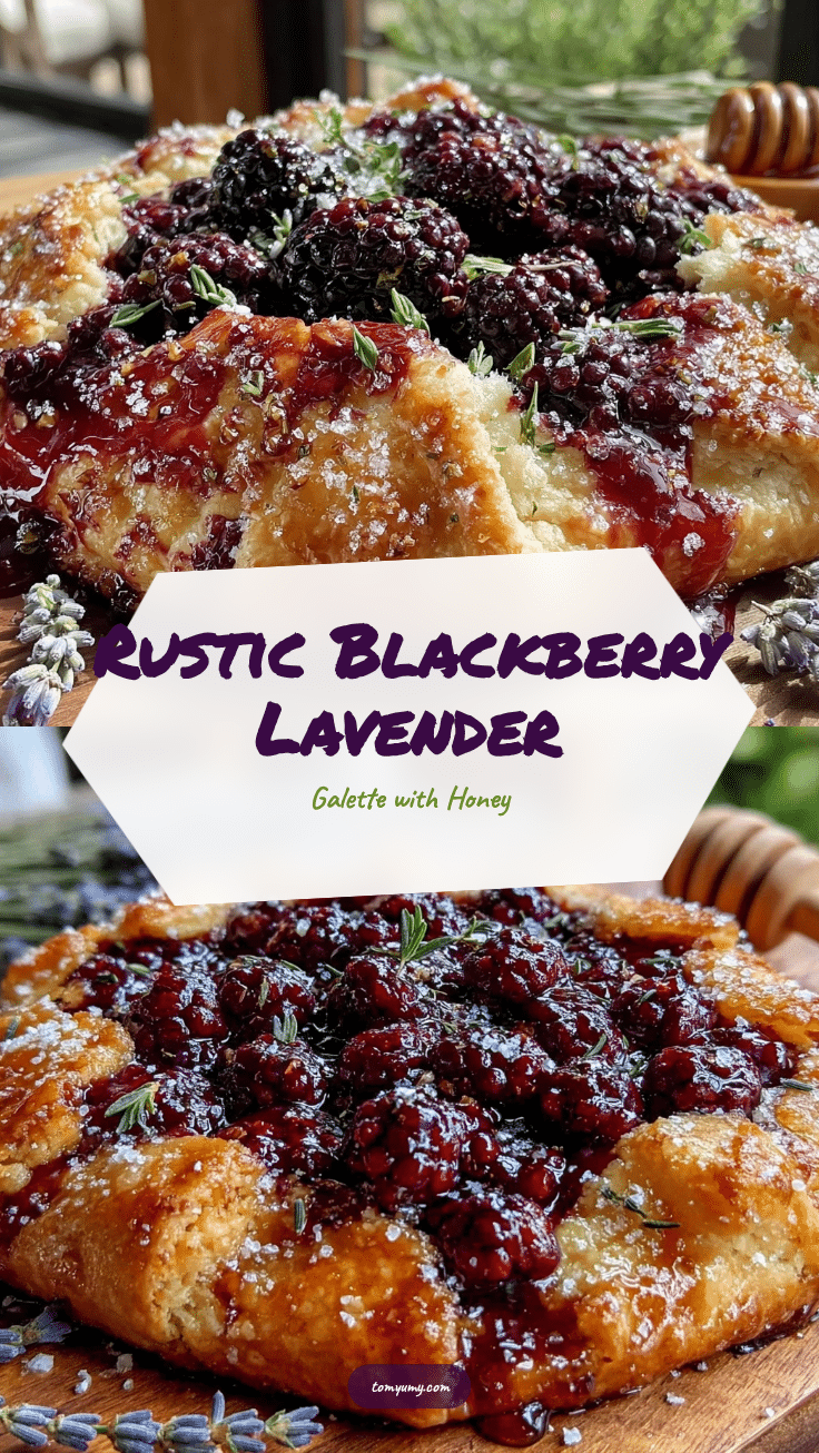 rustic blackberry lavender galette recipe
