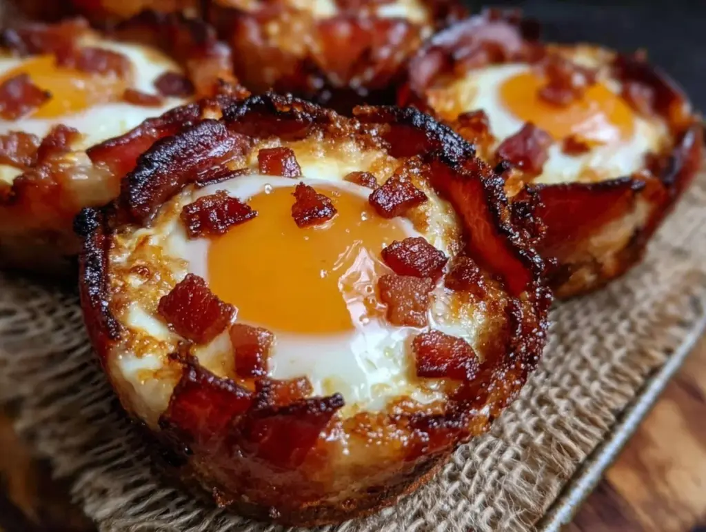 savory carnivore egg and bacon cups - featured image