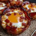 savory carnivore egg and bacon cups - featured image