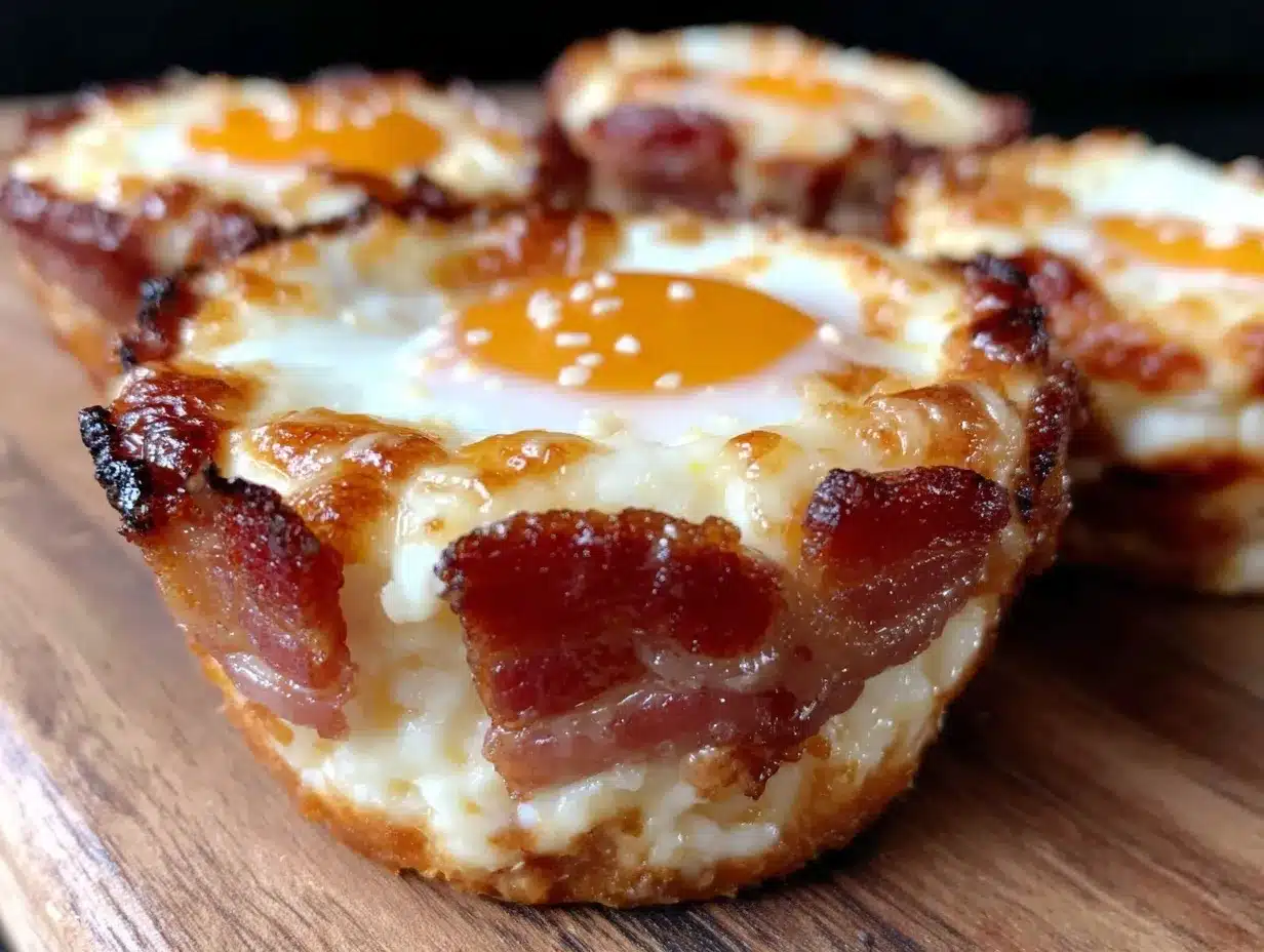savory carnivore egg and bacon cups preparation steps