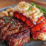 steak and lobster surf and turf dinner for two - featured image
