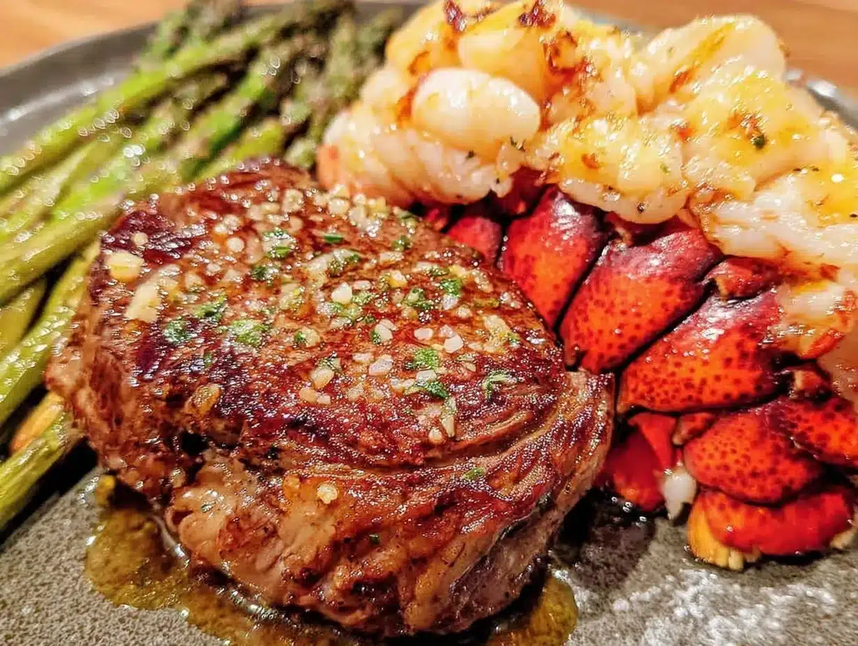 steak and lobster surf and turf dinner for two preparation steps
