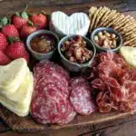 valentine charcuterie board - featured image