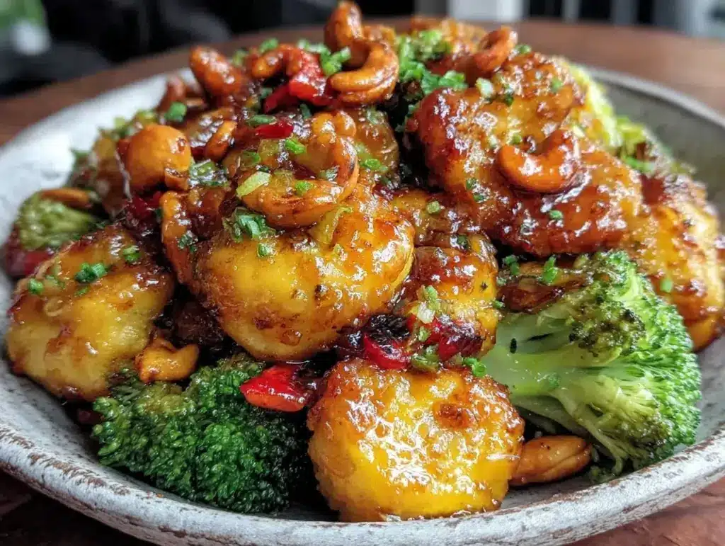 Whole30 cashew chicken stir fry - featured image