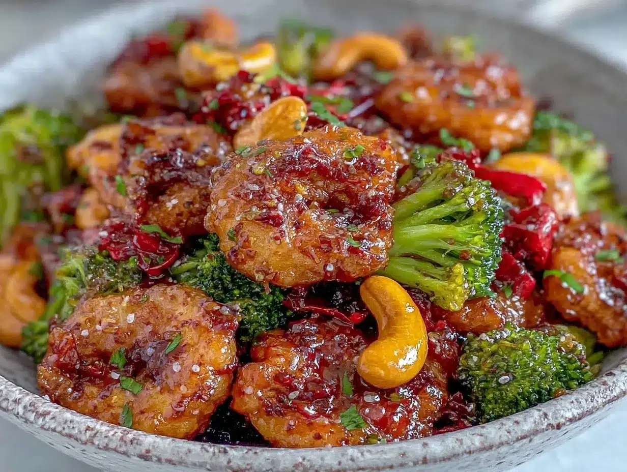 Whole30 cashew chicken stir fry preparation steps