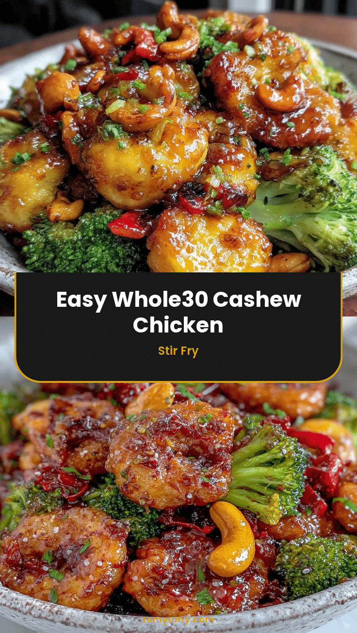 Whole30 cashew chicken stir fry recipe